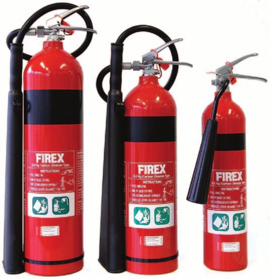 FIREX CARBON DIOXIDE (CO2) FIRE EXTINGUISHERS Certified & Approved to AS/NZS 1841.