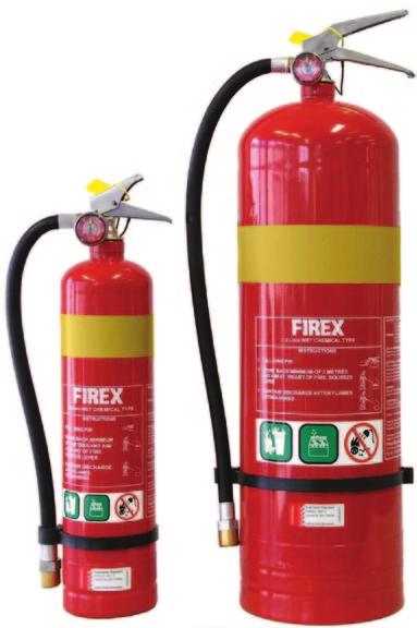 FIREX WET CHEMICAL FIRE EXTINGUISHERS Certified & Approved to AS/NZS 1841.