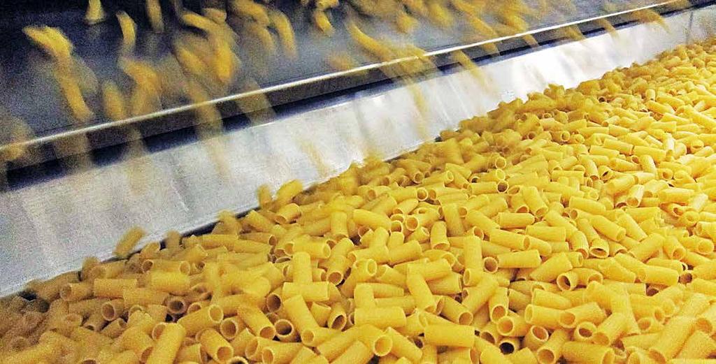Perfectly dried short-cut pasta in a variety of shapes Independent belt-speed control increases the flexibility in adjusting layer depth and retention time for each shape of traditional short-cut
