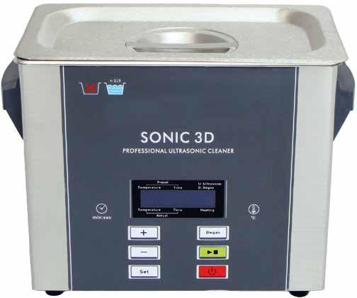 SONIC D SERIES OPERATION INSTRUCTIONS 1) Check the specification table for the correct operating requirements (located on the rear of the unit).