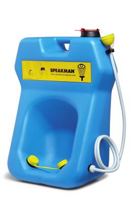 30 SE-4000 SE-4300 $ 267.00 Portable 20 gallon Gravityflo gravity fed eyewash station. Activated by pull strap for hands free operation. Features continuous flow for the ANSI/ISEA Z358.