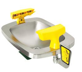 1. SE-583 SE-583 $ 414.00 Yellow plastic bowl with dual aerated eyewash spray heads. 22 SE-584 $ 459.00 Stainless steel bowl with dual aerated eyewash spray heads.