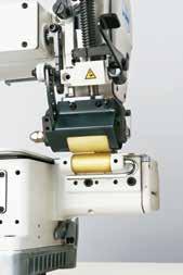 The device is able to sew condensation stitches by the number specified as desired.