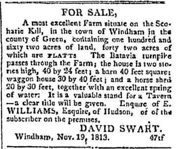 Ulster Plebeian, Kingston, 20 August 1816, p.3.