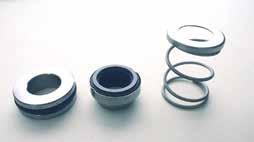 5.5 PUMP SEAL SERVICE A. The coolant pump seal is a carbon/niresist shaft seal assembly including a stationary member, rotating member and tension spring (figure 5.5A).