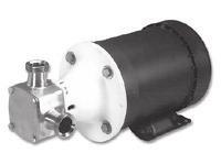 SANITARY FLEXIBLE IMPELLER PUMPS 30570 SERIES PEDESTAL & MOTOR MOUNT PUMPS FEATURES Flow rate: Nominal 51 US gallons/min (193 Litres/min) at 1750 rpm. Self-priming from dry up to 2.4m (7.8 ft).