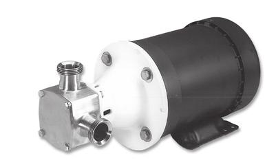SANITARY FLEXIBLE IMPELLER PUMPS SERIES 30580 PEDESTAL & MOTOR MOUNT PUMPS FEATURES Flow rate: Nominal 105 US gallons/min (397 Litres/min) at 1750rpm. Self-priming from dry up to 2.4m (7.8 ft).