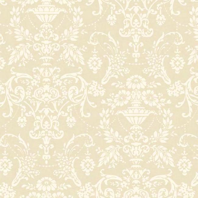 DAMASK DOCUMENT This lacy damask is printed on a century old surface press that creates an unequaled quality of texture.