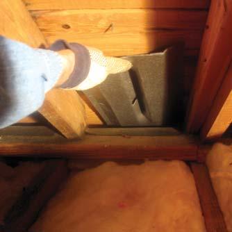 ADDING ATTIC INSULATION Installing Rafter Vents Attic Air Flow ILLUSTRATION FAMILY HANDYMAN MAGAZINE To completely cover your attic floor with insulation out to the eaves you need to install rafter