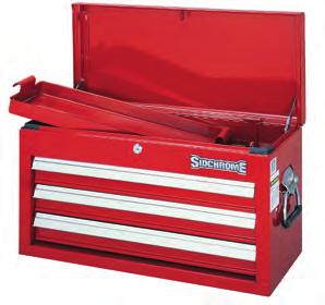 Chests Ball Bearing Slides. Heavy gauge sheet steel. Tough industrial powder coating. Fully extendable drawers.