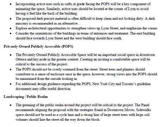 Prior to filing the formal application for rezoning and site plan, the following changes were made to the design proposal to address the UDRP recommendations: The massing and height of the podium was
