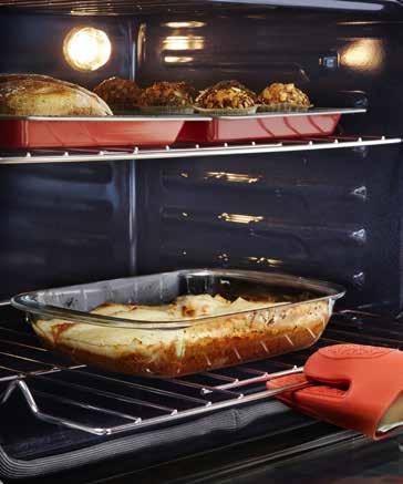 21 TRUE CONVECTION a fan spreads preheated air evenly throughout the oven which