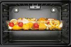 Large oven capacity: 5.0 cu.ft. 6 cooking levels. Self-clean technology. Automatic lock during high temperature self-cleaning program.  Accessories: 1 adjustable rack included.