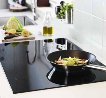 heating adapted to the shape and size of your cookware.