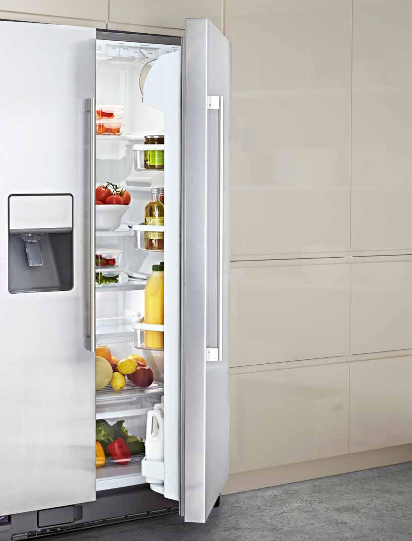 REFRIGERATORS Smart cooling. Less waste. Efficient cooling is a cornerstone of a sustainable kitchen. The better your fridge and freezer work, the less food you will waste.