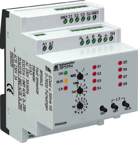 Installation / Monitoring Technique INFOMSTER Common larm System, us Connection New- / First- /Common Signal nnunciator RP 5994, RP 5995 Replacements for: N 5969, N 5970, N 597 055005 Circuit