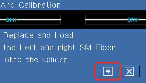 Also, the center axis can be moved to left or right while performing splice resulting in the change of the spliced position of the fiber. For this reason, arc calibration is required.
