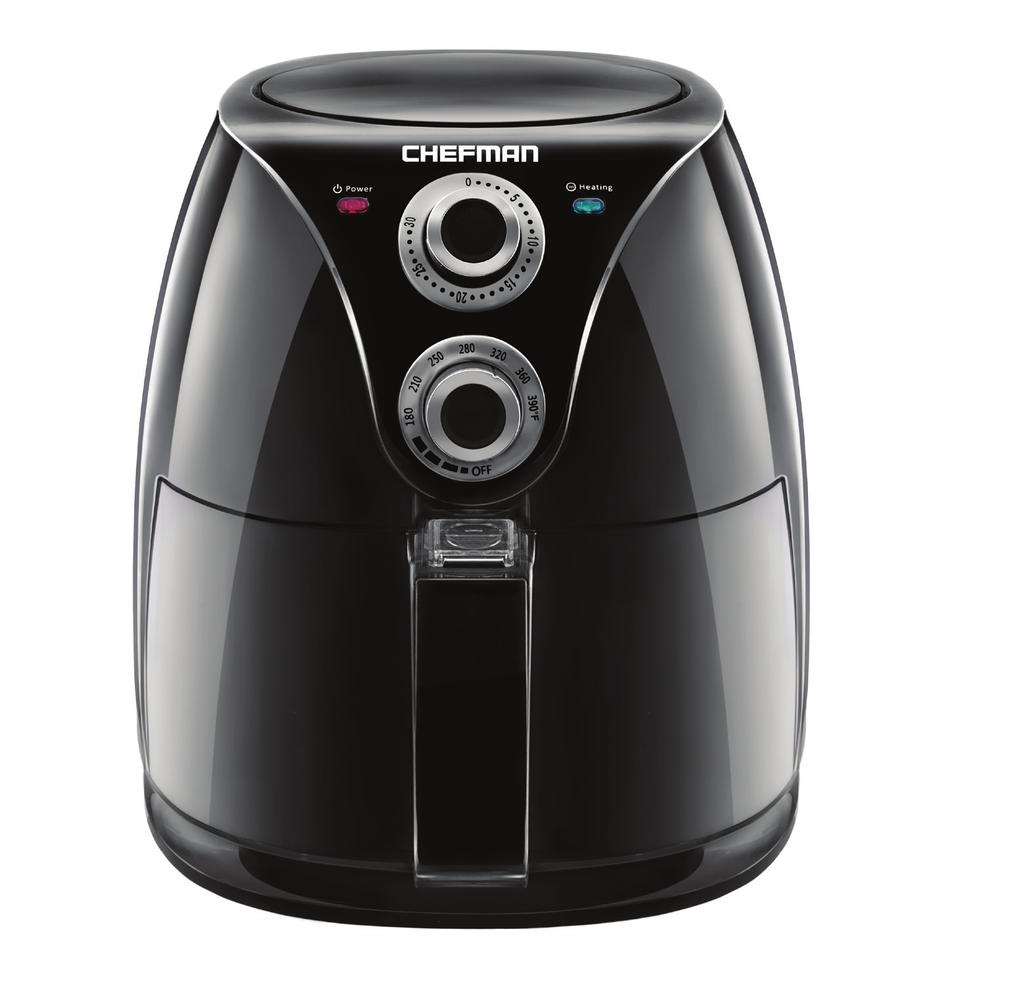 AIR FRYER WITH RAPID AIR TECHNOLOGY USER GUIDE Now that you have purchased a Chefman product you can rest assured in the knowledge that as well as your 1-year parts and labor warranty you have the