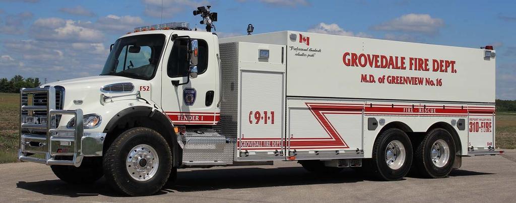 Greenview, AB Tender 1 now runs a 2017 Freightliner M2-12/Fort Garry product