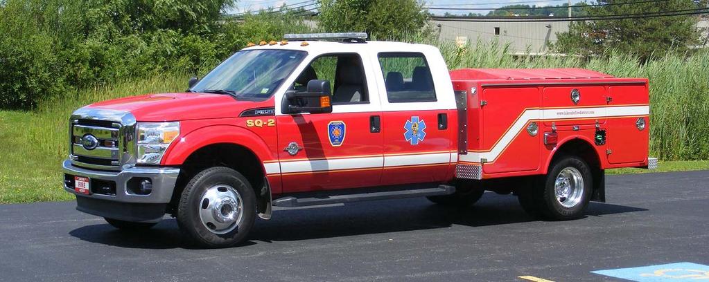 Lakeside Fire District Squad 2, a 2011 Ford F350/BrandFX.