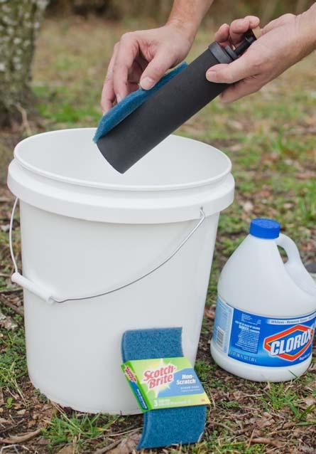 Field Cleaning Instructions 1. Follow the Precautions described above to provide cleaning water that is free of harmful contaminants prior to proceeding. 2.