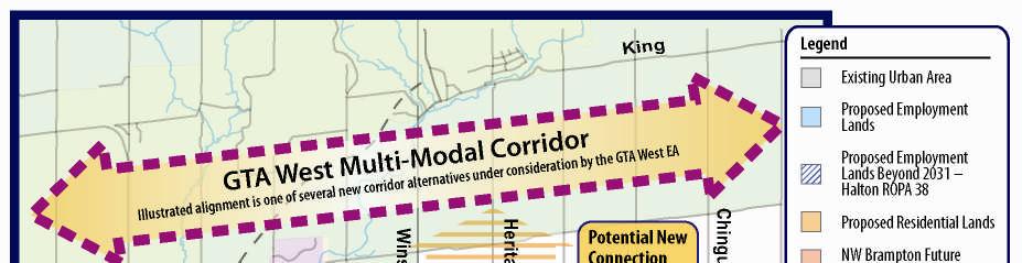 4 is to: Implement a corridor protection area to protect for the planned corridor identified