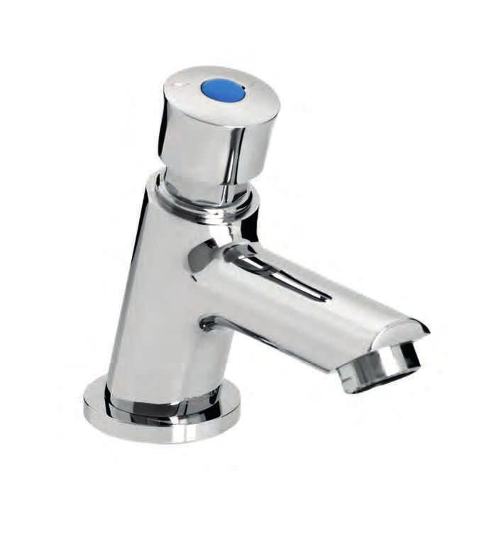 Z LUX / C BREEAM compliant timed low soft touch luxury basin tap.