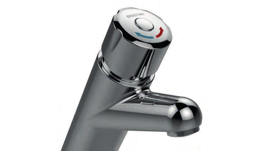 Timed Flow Temperature Control Basin Mixer Tap Z TC / C Timed low temperature control basin mixer tap with vandal resistant release to activate control and 6Ltr/ min low limiter.