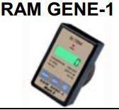 RAM GENE-1 mark II Features Large, four digit, continuous ranging, LCD display Simple, three key Features operation Large 1.