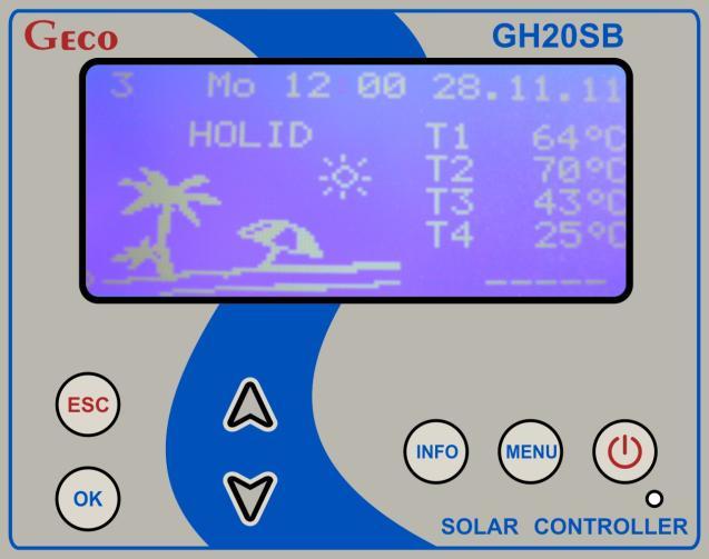 GH20SB User Manual PAGE 21 When you select the desired report a list including the date and the average power value for a given time interval (day, week, month, year) will appear on the screen.