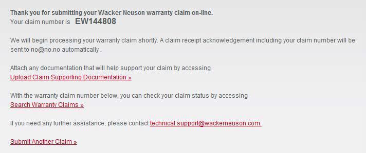 When you see your claim confirmation number there is now an Upload Claim Supporting