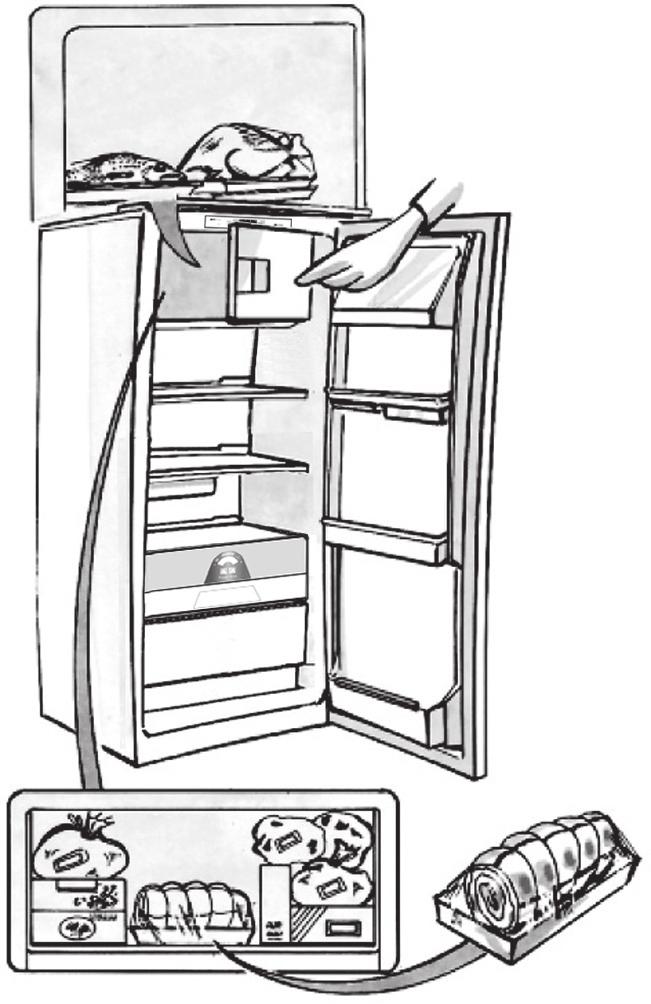 1, if a wire shelf is present, or that in Fig. 2 for models with no wire shelf.