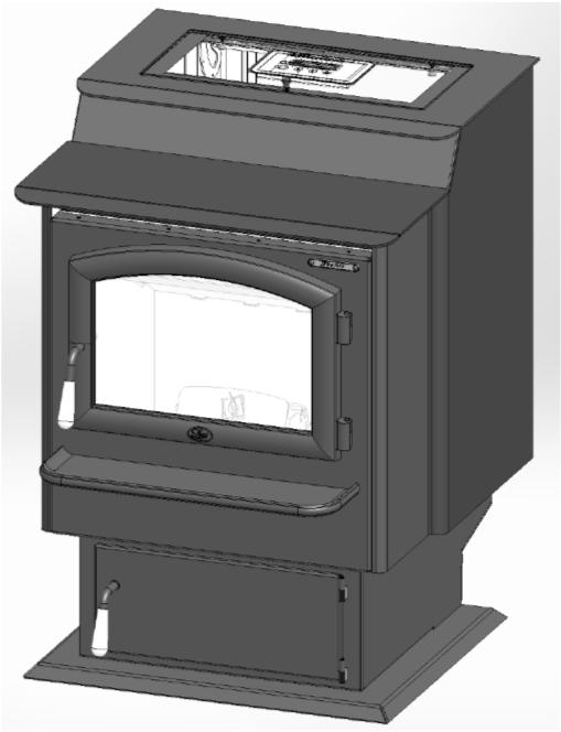 Foxfire Pellet Stove Horizontal or Vertical Vent Freestanding Stove Mobile Home Approved Cl