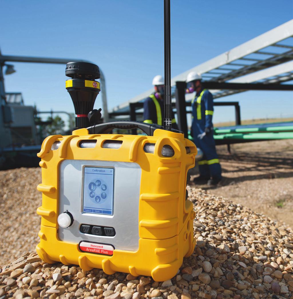 Wireless, transportable multi threat area monitoring for industrial safety The AreaRAE Plus can simultaneously detect toxic