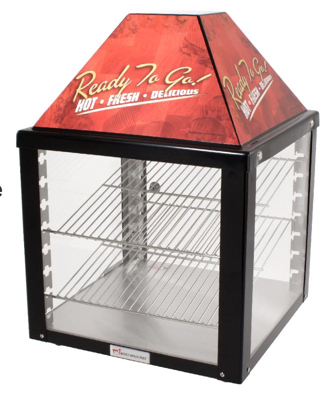 warmers utilize circulating, heated air to maintain food above 150 F for extended periods of time.