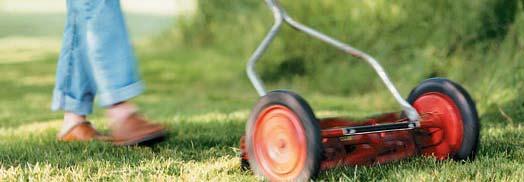 A gas-powered push mower emits as much pollution in an hour as 11