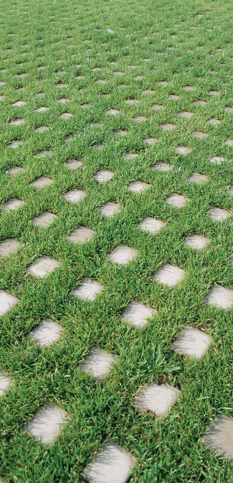 Each unit provides a 75% grass to concrete ratio, ensuring a green turf that supports