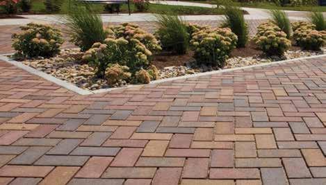 Designed to reduce stormwater runoff on-site, permeable pavers provide detention volume that