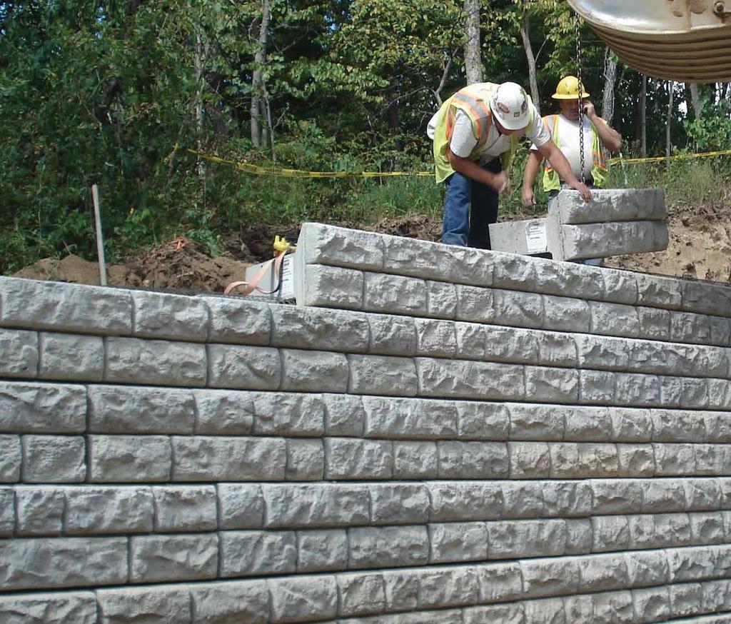 RECON ReCon Retaining Wall Systems are a high performance big block with the look, scale and durability of large natural stone boulders.