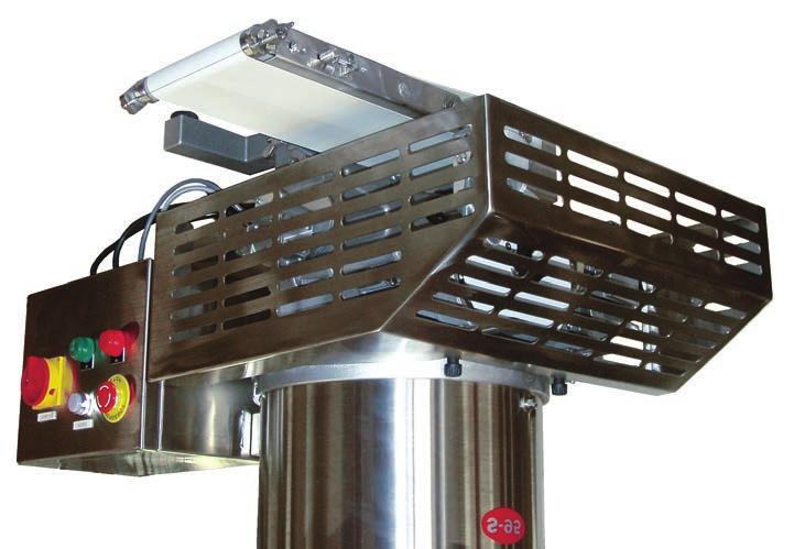 The mix is placed in the hopper and rotating propellers gently feed the product into the cavity of the drum Maximum portion sizes: forming the shape and weight required.