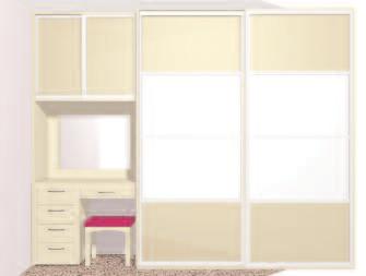 Maximise your bedroom space Exterior View Dakar finish dressing table, cosmetic &