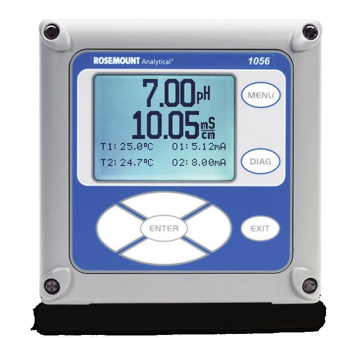 The 1056 can be set up as either a dual input conductivity analyzer, or the second input can be connected to a ph, ORP, chlorine, oxygen, ozone, or turbidity sensor.
