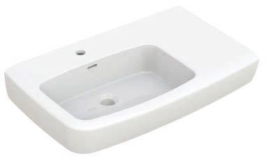 BASINS LUCCA SHELF BASIN A timeless design, where both style and budget are important, the Lucca Wall-Hung Basin provides an affordable solution that will really impress in any