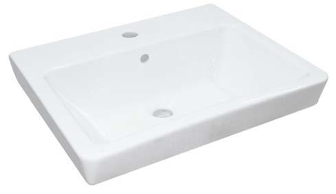 BASINS QUADO 450 BASIN WALL HUNG J3160 SIZE: 450 mm x 390 mm Contemporary rectangular basin Suitable for commercial and domestic