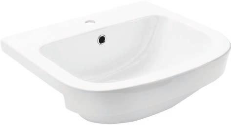 2L 1 Taphole RH EGG JUNIOR BASIN WALL HUNG C01427 SIZE: 510 mm x 355 mm Small to mid size contemporary