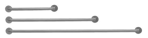 ASSIST & AMBULANT ACCESSORIES ASSIST GRAB RAIL 300MM / 600MM / 900MM STRAIGHT GRAB RAILS BR1030 (300mm) BR1060 (600mm) BR1090 (900mm) Compliant with appropriate requirements of AS1428.
