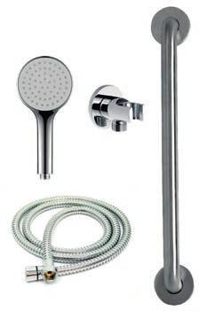 fixings 960 694 398 TOP VIEW 358 FRONT VIEW 479 320 GRAB RAIL 900MM / 600MM WITH SQUARE HAND SHOWER AND BRACKET GRAB RAILS + HAND SHOWER CT301.31CP.313.
