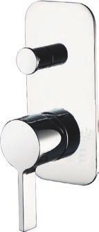 TAPWARE MADEIRA CONCEALED DIVERTER MIXER TAPWARE MTM605 110 SIZE: 180 x 110 Attractive compact style concealed mixer Diverter for bath or shower delivery Single lever operation with vertical lever