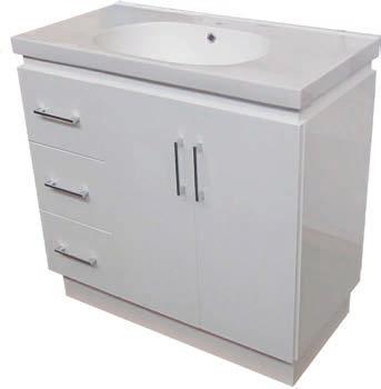 CODE: JAG900 298 298 298 460 850 EXAMPLE WITH KICK BOARD BASE EXAMPLE WITH LEGS ±120 Unit can be installed with either kick-board or legs(both supplied) ESTI 750 VANITY JAG750R / JAG750L SIZE: 750W X
