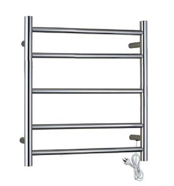 stainless steel tubing Simple concealed fixing system IP45 rating 65W FLINDERS 2 TIER TIDY TIMEDEAC Contemporary design - vertical fixing rail with 2 glass shelves Corner mounted Chrome plated brass